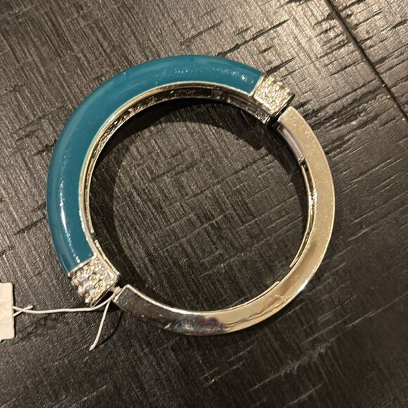 Lia Sophia Chromatic Ocean Blue Medium Stretchable Bracelet Crystal Classy - Picture 5 of 9